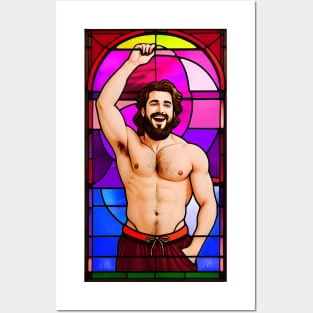 Bisexual stained glass Posters and Art